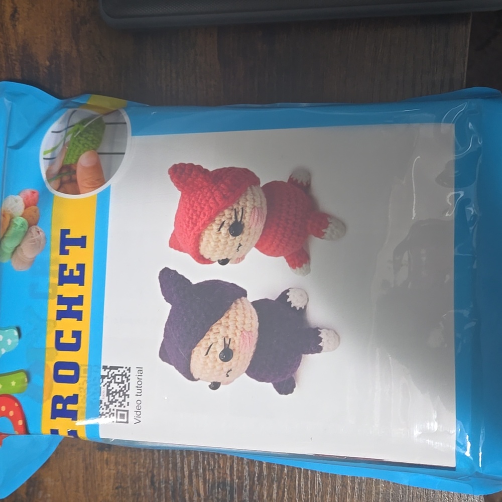 Crochet Kids Toy Set - Purple and Red